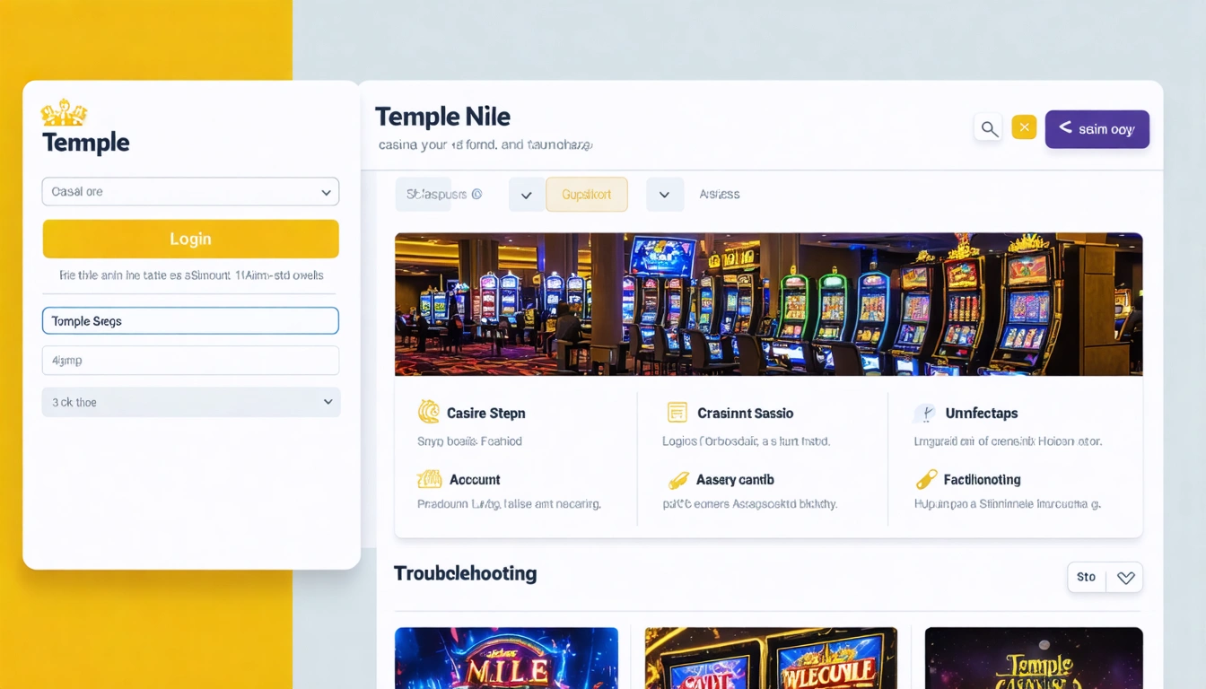 Temple nile casino login steps and account troubleshooting